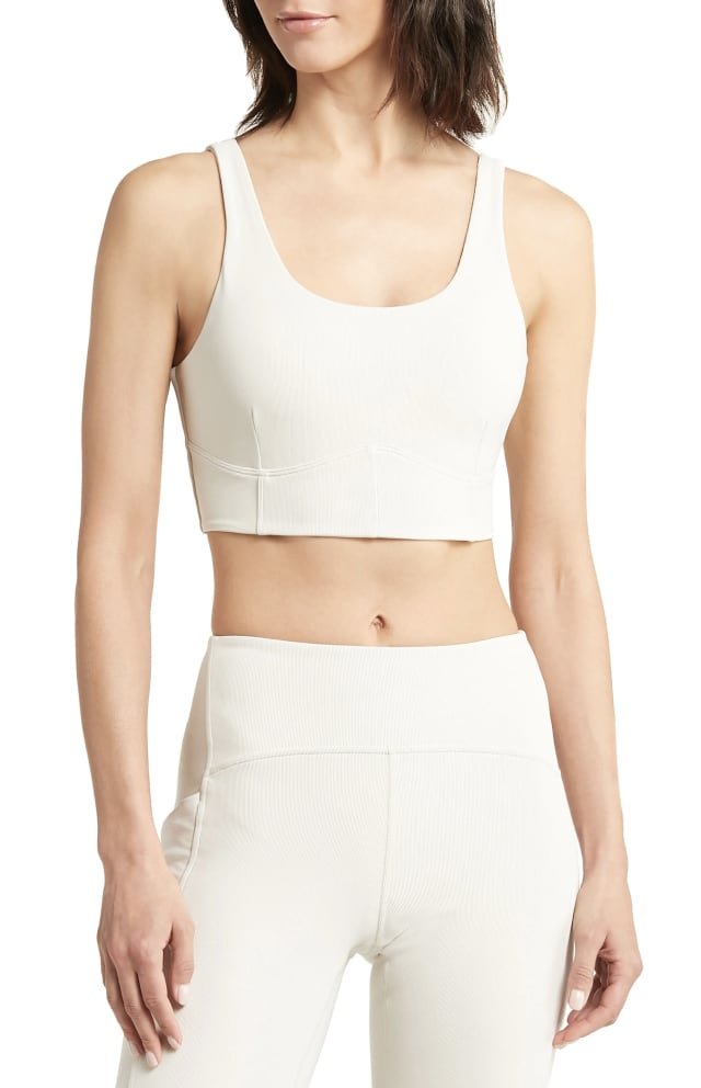 Rib Longline Sports Bra