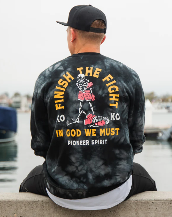 Finish The Fight Tie Dye Sweatshirt